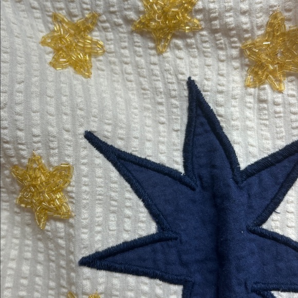 Stella nova seersucker magic Katara Handcrafted Midi Dress Size Large - Picture 13 of 14